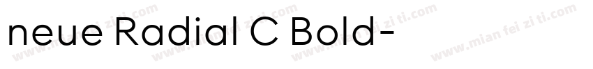 neue Radial C Bold字体转换